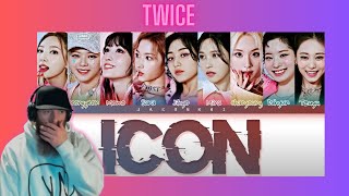 TWICE ICON Lyrics Color Coded Lyrics MUSIC VIDEO REACTION SO SO GOOD [upl. by Tarr22]