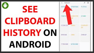 How to Check Clipboard History on Android QUICK GUIDE [upl. by Achilles818]