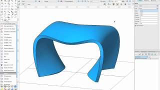 Kruk modelleren met NURBS in Vectorworks [upl. by Oiretule154]