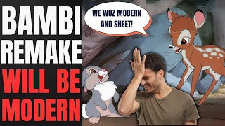 Bambi Gets WOKE Live Action REMAKE  Writer Says Disney Will RETELL Story For MODERN AUDIENCES [upl. by Jareen]