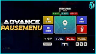 Pause Menu Script for ESX Servers  Upgrade Your FiveM Menu UI  MJ DEV [upl. by Eimile]