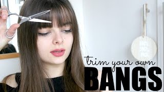 How To Trim Your Own Bangs [upl. by Abraham]