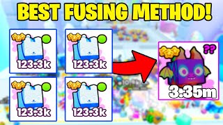 NEW BEST FUSING METHOD FOR OP CHRISTMAS PETS IN PET SIMULATOR 99 Roblox [upl. by Odeen283]