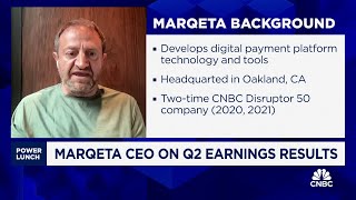 Marqeta CEO on Q2 earnings consumer trends and the end of cash [upl. by Ahsatsan]