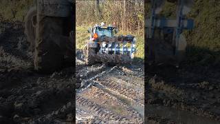 Ploughing with Valtra T234  Lemken Juwel 8  Mud valtra agriculture fy [upl. by Anilrahc]