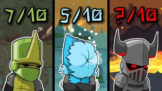 Castle Crashers Level 4 Stats Like a 256 All Unlocks Weapons And Pets For Free [upl. by Kynan]