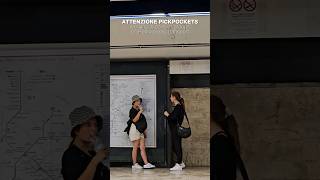 🔴ATTENZIONE PICKPOCKETS working in pairs or groups on Rome public transport Pickpocket Roma Italy [upl. by Selym]