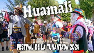 4K FESTIVAL DE LA TUNANTADA 2024 HUAMALI Hermosos y coloridos trajes típicos [upl. by Ateinotna]