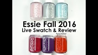 Essie Fall 2016 Collection Live Swatch and Review [upl. by Yenruoc]