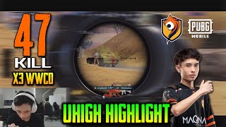 PUBG Mobile Malaysia uHigh highlight 47 kill x3 WWCD [upl. by Nicholl751]