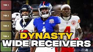 Top 50 Dynasty Wide Receiver Rankings BIG CHANGES [upl. by Lekcim]