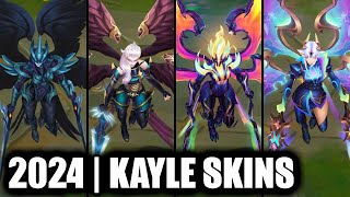 ALL KAYLE SKINS SPOTLIGHT 2024  League of Legends [upl. by Shamma]