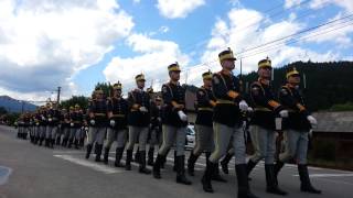 Parada regimentului de GARDA SI PROTOCOL MIHAI VITEAZU la Tulghes jud Harghita26062014 [upl. by Coffee]