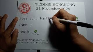 HONGKONGPREDIKSI HK 21 NOVEMBER 2024  BOCORAN TOGEL HONGKONG MALAM INI  RUMUS KEPALA EKOR HK JITU [upl. by Dilks]