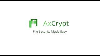 AxCrypt Installing and Setting Up your AxCrypt ID [upl. by Fruin]