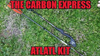 A NEW SPIN ON AN ANCIENT OR PRIMITIVE WEAPON THROWING THE CARBON EXPRESS ATLATL KIT review later [upl. by Airb]