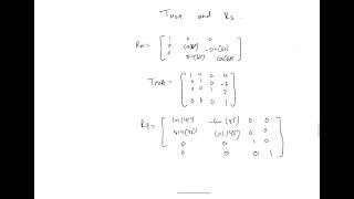 Determine the rotation matrix for a rotation of 45 degrees about the Y axis Followed by a rotation [upl. by Bibbie]