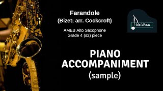 Farandole Bizet arr Cockcroft  Piano Accompaniment sample [upl. by Ahsienel]