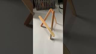 How to make mini Easel  DIY mini canvas stand artistartist [upl. by Anileda]