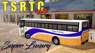 🔥REALISTIC ASHOK LEYLAND MG BUILT TSRTC BS6 SUPER LUXURY BUS MOD😍💫 [upl. by Blithe]