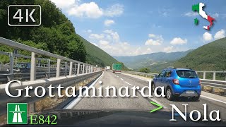 ASMR Highway Drive Italy Campania Grottaminarda ⩾ Nola  ⛅ [upl. by Doralin764]