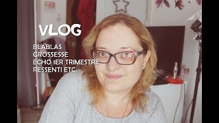 ♥♥♥ VLOG Grossesse écho T1 blablas ressenti etc ♥♥♥ [upl. by Notgnihsaw]