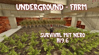 Untergrund Farming  Untertage Pflanzen anbauen in Höhlen ohne Gefahr 7 Days to Die 7D2D [upl. by Nayrda]