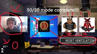 FNAF UCN 5020 MODE COMPLETE NO POWERUPS [upl. by Llerdnod]