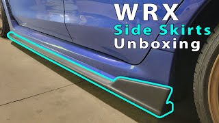 WRX CS Version 2 Style Side Skirts Unboxing [upl. by Ehcar]