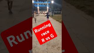 Rushikasri vs Geethikasri running race at Gandhi park 27102024 [upl. by Redd]