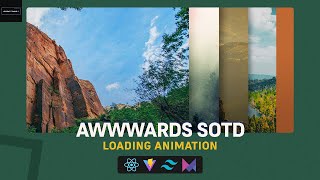 Loading animation transition  Awwwards website SOTD  React Js  Framer motion [upl. by Aillemac]