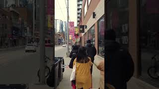 Crossing Chestnut on Dundas 🇨🇦 downtown downtowntoronto toronto shorts [upl. by Xela883]