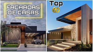 60 FACHADAS DE CASAS  TENDÊNCIA PARA FACHADAS DE CASAS  CORES PARA FACHADA  IDEIAS PARA FACHADAS [upl. by Acinnod]