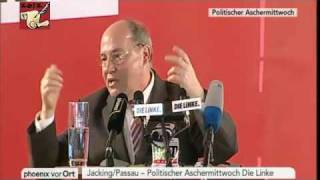 Gregor Gysi Linke 2012 Politischer Aschermittwoch [upl. by Sells]