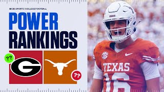 College Football Power Rankings Week 4 Georgia remains above Texas after shaky performance [upl. by Levana898]