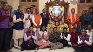 Acharya Swamiji Maharajs Ashirwad  Shree Swaminarayan Mandir Gavada  Day 2 Morning [upl. by Aihseuqram]