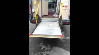 Wheelchair lift underfloor Ratcliff Palfinger from VW LT35  Sprinter [upl. by Christabel]