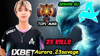 Aurora 23savage Morphling Top1 MMR Server EU Signature Hero vs 9class Dota 2 [upl. by Huff]