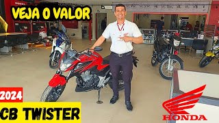 Valor à vista e no Consórcio CB Twister 300cc [upl. by Lorrac991]