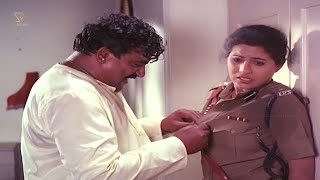 Doddanna Tries To Spoil Lady Police Officer Life  Gandanige Thakka Hendathi Movie Climax Scene [upl. by Eniamrehs629]