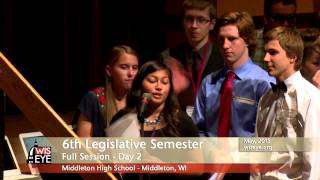 Middleton High Schools 6th Legislative Semester  Day 2 [upl. by Seidler]