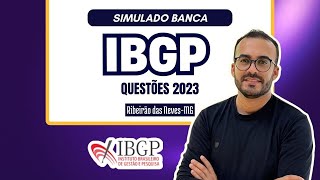 QUESTÕES 2023  SIMULADO BANCA IBGP  RIBEIRÃO DAS NEVESMG [upl. by Margalit]