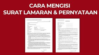 PANDUAN MENGISI SURAT LAMARAN amp PERNYATAAN CPNS KUMHAM 2024 [upl. by Leatrice]