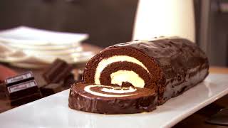 Chocolate Cake Roll Recipe [upl. by Emmeline288]