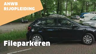 Fileparkeren voor de eerste keer  ANWB Rijopleiding [upl. by Brinkema937]