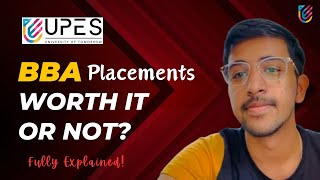 UPES BBA Placements  Worth It Or Not  UPES Dehradun [upl. by Hedley]