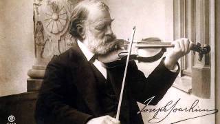 Joachim plays Brahms Hungarian Dance No2 1903 Berlin Recording [upl. by Fortna]