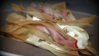 FEUILLETÉ FROMAGE DE CHÈVRE JAMBON [upl. by Collayer]