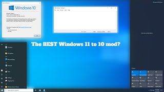 RT10 RTM The BEST Windows 11to10 Mod [upl. by Ahtrim770]