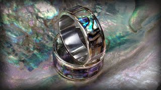 Mokume Gane Abalone Ring Making [upl. by Airamzul702]